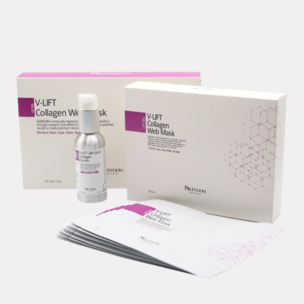 V-Lift Collagen Web Mask (6 masks + Serum 100ml)