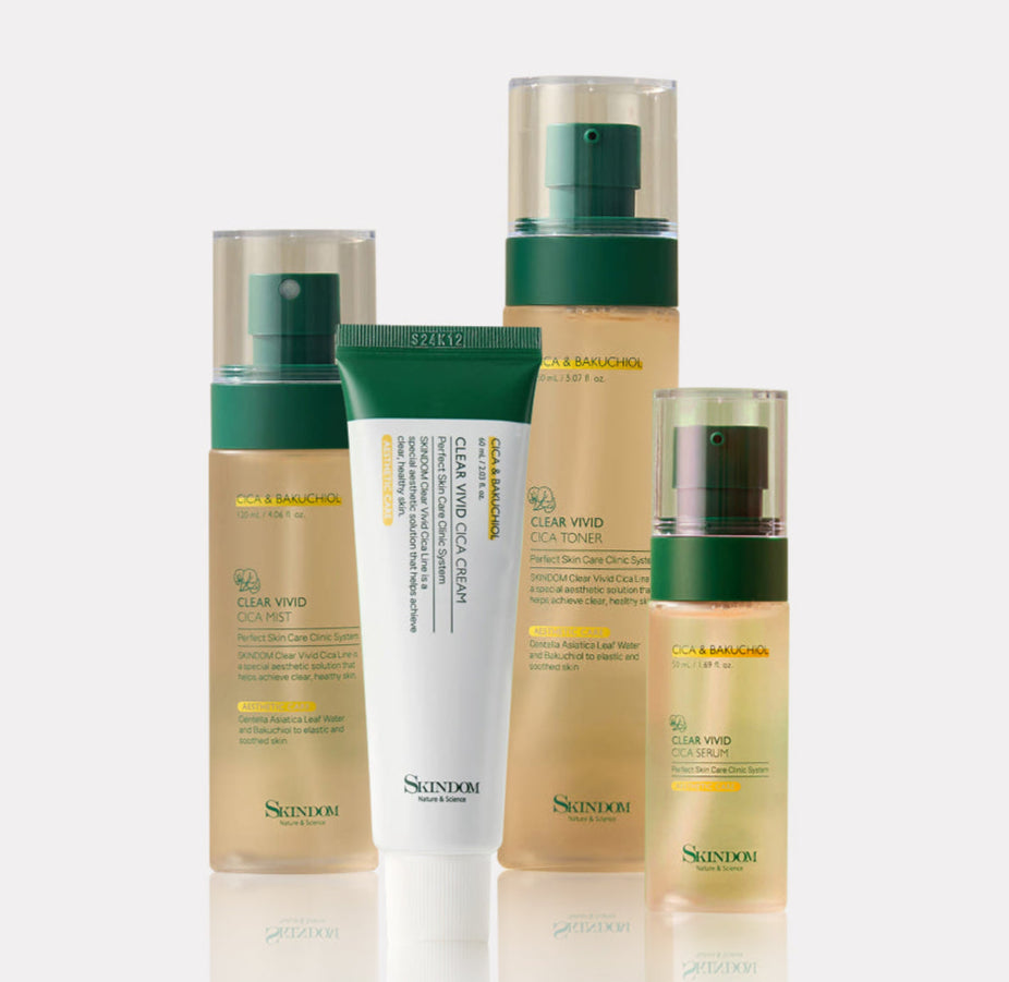 Clear Vivid Cica Care Set (4pack)
